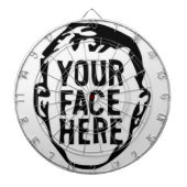 Uw gezicht hier dartboard dartbord (Voorkant)