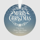 Uw gezinsdefinitie op maat van Kerstmis Ornament (voorkant)
