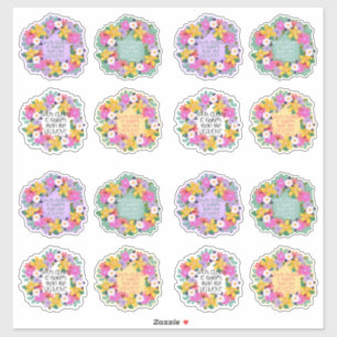 Uw glorie is de Waterverf van de salm Verse hoger Sticker