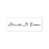 Uw handtekening script aangepaste naam rubberstempel (Afrduk)