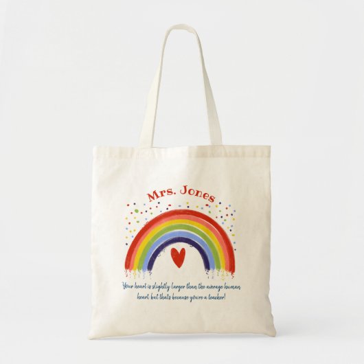 Uw hart is iets groter dan het gemiddelde tote bag (Voorkant)