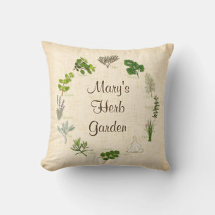 Uw Herb Garden Pillow aanpassen Kussen