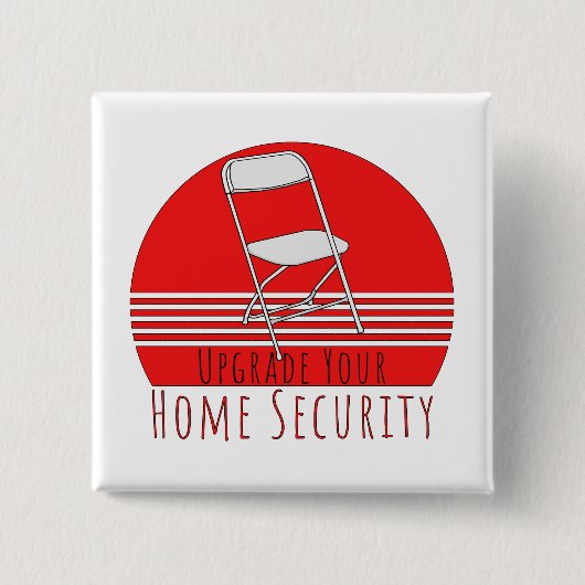 Uw Home Security upgraden Vierkante Button 5,1 Cm (Voorkant)