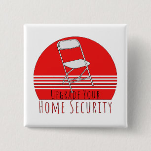 Uw Home Security upgraden Vierkante Button 5,1 Cm