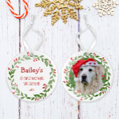 Uw hond Foto Waterverf 1 Kerstmis Ornament