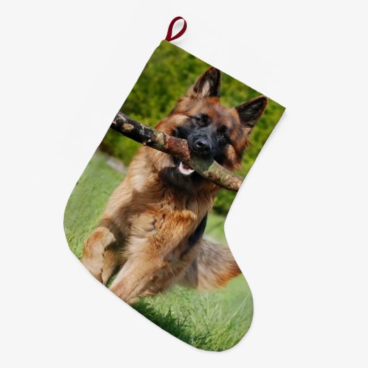 Uw hond, kat of foto's met kerstmis grote kerstsok (Voorkant (Hangend))