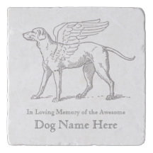 Uw hond op Memorial Angel Dog Stone
