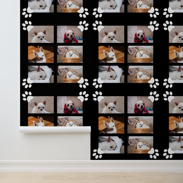Uw hond puppy aangepaste fotocollage chihuahua behang (Applicatie)