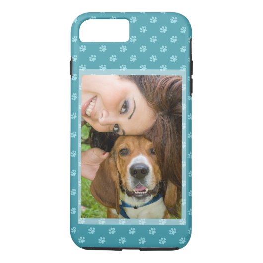 Uw hond & u foto aanpassen puppy doggie poten Case-Mate iPhone case (Achterkant)