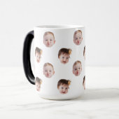 Uw Honden Gezicht Vaderdag Gift Grappige Gift Idee Magische Mok (Voorkant links)