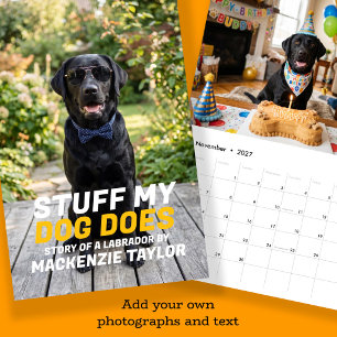 Uw hondenfoto's gepersonaliseerd op maat gemaakt kalender