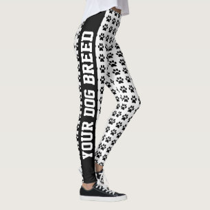 Uw Hondenras en de Vensters personaliseren Tekst e Leggings