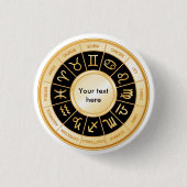 Uw Horoscope aanpassen Ronde Button 3,2 Cm (Voorkant)
