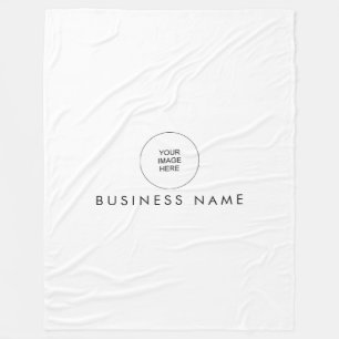 Uw Hotel Hostel Motel Logo hier stijlvol eenvoudig Fleece Deken