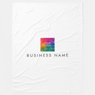 Uw hotelbedrijf Logo hier op maat Stijlvol Eenvoud Fleece Deken