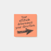 Uw houding bepaalt uw richting positief post-it® notes (Voorkant)