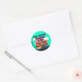 Uw huidige situatie ronde sticker (Envelop)