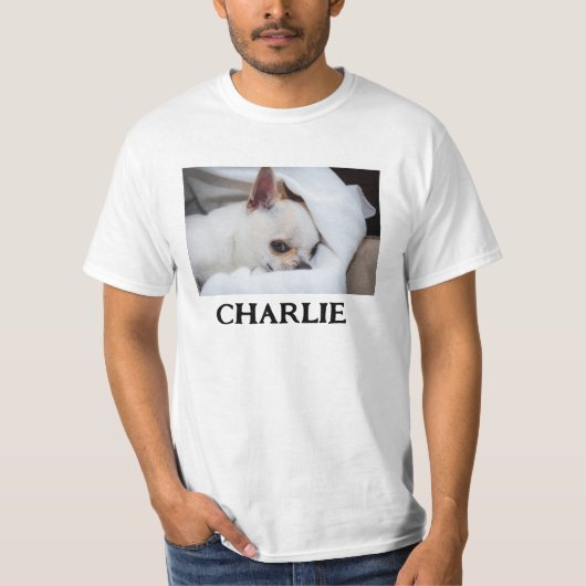 Uw huisdier hond puppy aangepaste foto chihuahua n t-shirt (Voorkant)