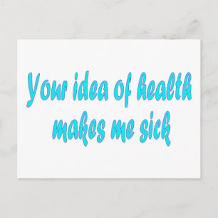 Uw idee van gezondheid briefkaart