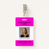 Uw identiteitskaart van identiteitskaart van de Fo Badge (Voorkant met clip)