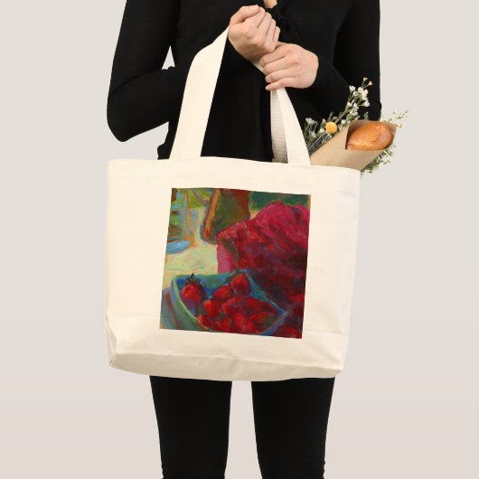 Uw illustratie uploaden | Aangepast schilderen omz Grote Tote Bag (Voorkant (product))