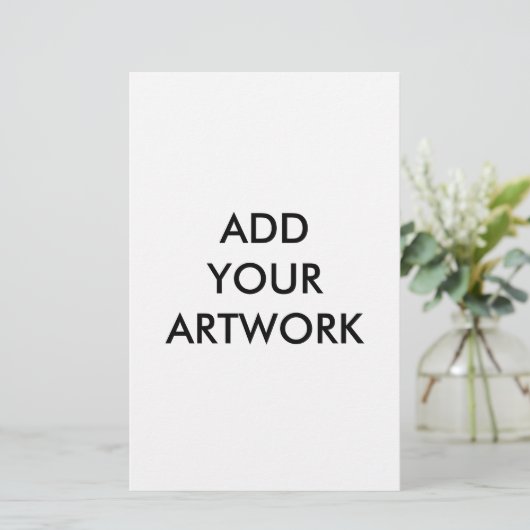 Uw illustraties toevoegen briefpapier (Staand voorkant)