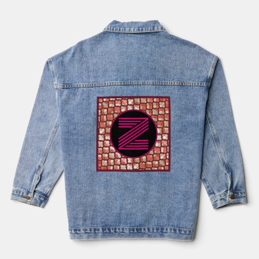 UW INITIAAL monogram Denim Jacket (Achterkant)