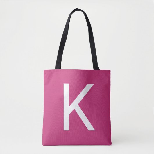 Uw Initiaal Tote Bag (Voorkant)