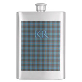 Uw initialen op Angus District Ancient tartan Flacon (Voorkant)