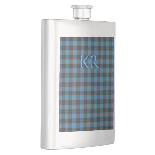 Uw initialen op Angus District Ancient tartan Flacon (Rechts)