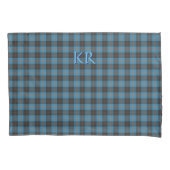 Uw initialen op Angus District Ancient tartan Kussensloop (Voorkant)
