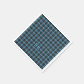 Uw initialen op Angus District Ancient tartan Servet (Hoek)