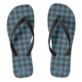 Uw initialen op Angus District Ancient tartan Teenslippers (Voetbed)