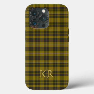 Uw initialen op Barclay Tartan, Schotse speldensta iPhone 13 Pro Hoesje