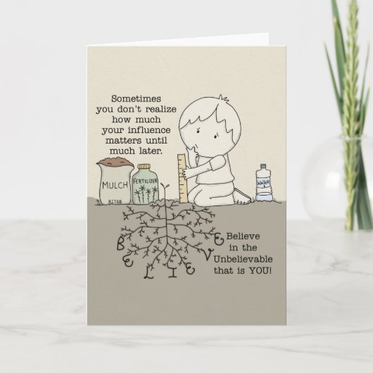 Uw invloed is van belang kaart (Voorkant)