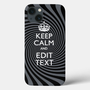Uw kalm-houdtekst op Classy Swirl Decor iPhone 13 Hoesje