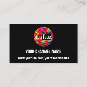 UW KANAALBENAMING YOUTUBER SUSCRIBE RAINBOW VISITEKAARTJE