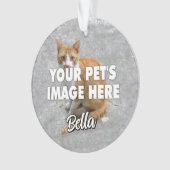 Uw katfoto ornament (voorkant)