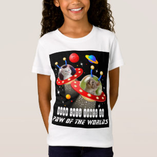 Uw katten in een Alien Spaceship UFO Sci Fi film T-shirt