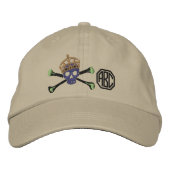 Uw "Keep Calm Crossbones Skull Monogram" Pet (Voorkant)