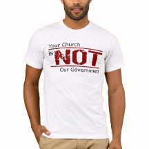 Uw kerk is NIET onze T-Shirt-regering (White)