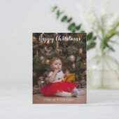 Uw Kerst Briefkaart | Uw foto (Staand voorkant)