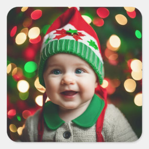Uw kerstfoto Een heel vel Stickers