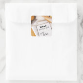 Uw Keuken Creaties (aangepaste bakken sticker) Vierkante Sticker (Tas)