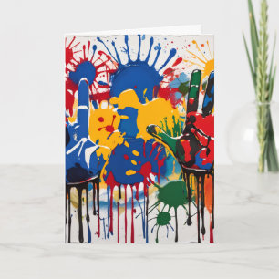 Uw kind zijn unieke kunstwerk Gepersonaliseerd Kaart