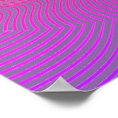 Uw kleur met Op Art Waves Poster (Hoek)