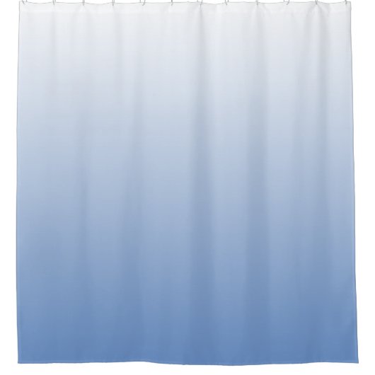 Uw kleur met Witte Ombre Fade Gradiënt Douchegordijn (Voorkant)