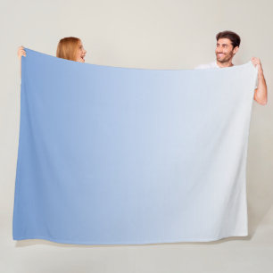 Uw kleur met Witte Ombre Fade Gradiënt Fleece Deken