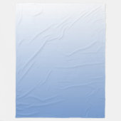 Uw kleur met Witte Ombre Fade Gradiënt Fleece Deken (Voorkant)