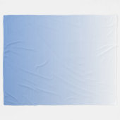Uw kleur met Witte Ombre Fade Gradiënt Fleece Deken (Voorkant (Horizontaal))